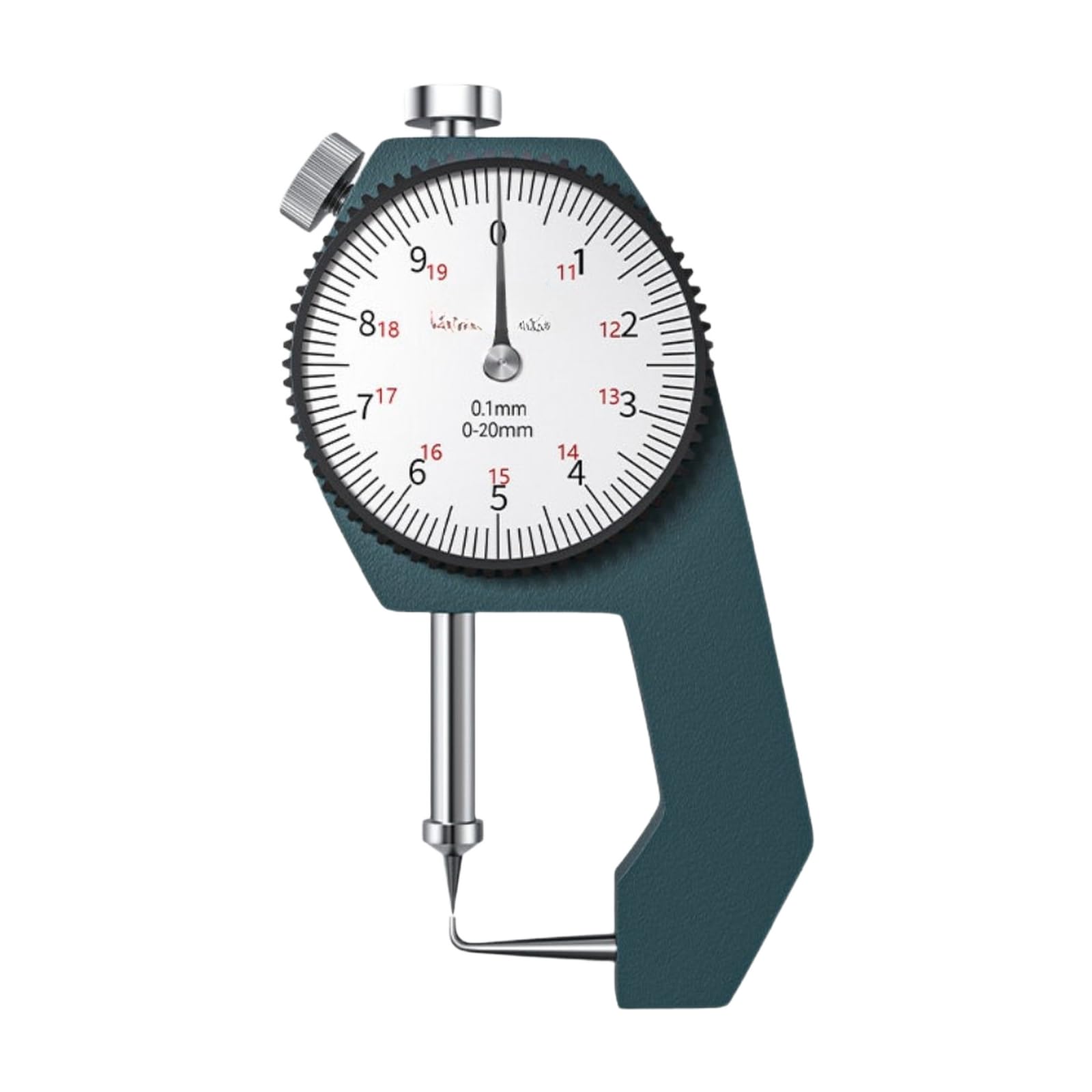 Spessimetro digitale, 0-20 mm, Punte curve(Portable Dial 0-20 Bent Point Tip)