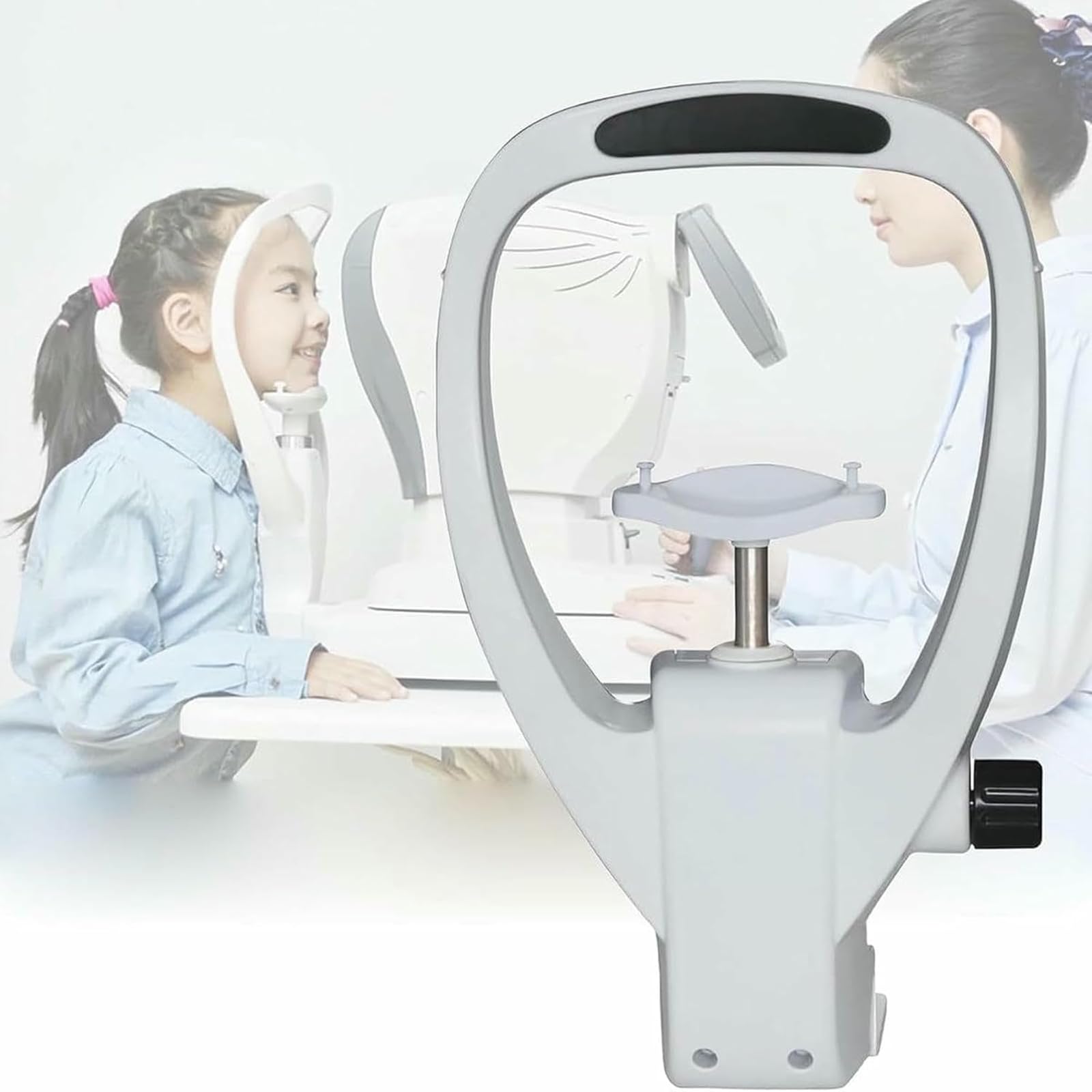 Support de mentonnière pour réfractomètre automatique et appareil d'ophtalmologie blanc