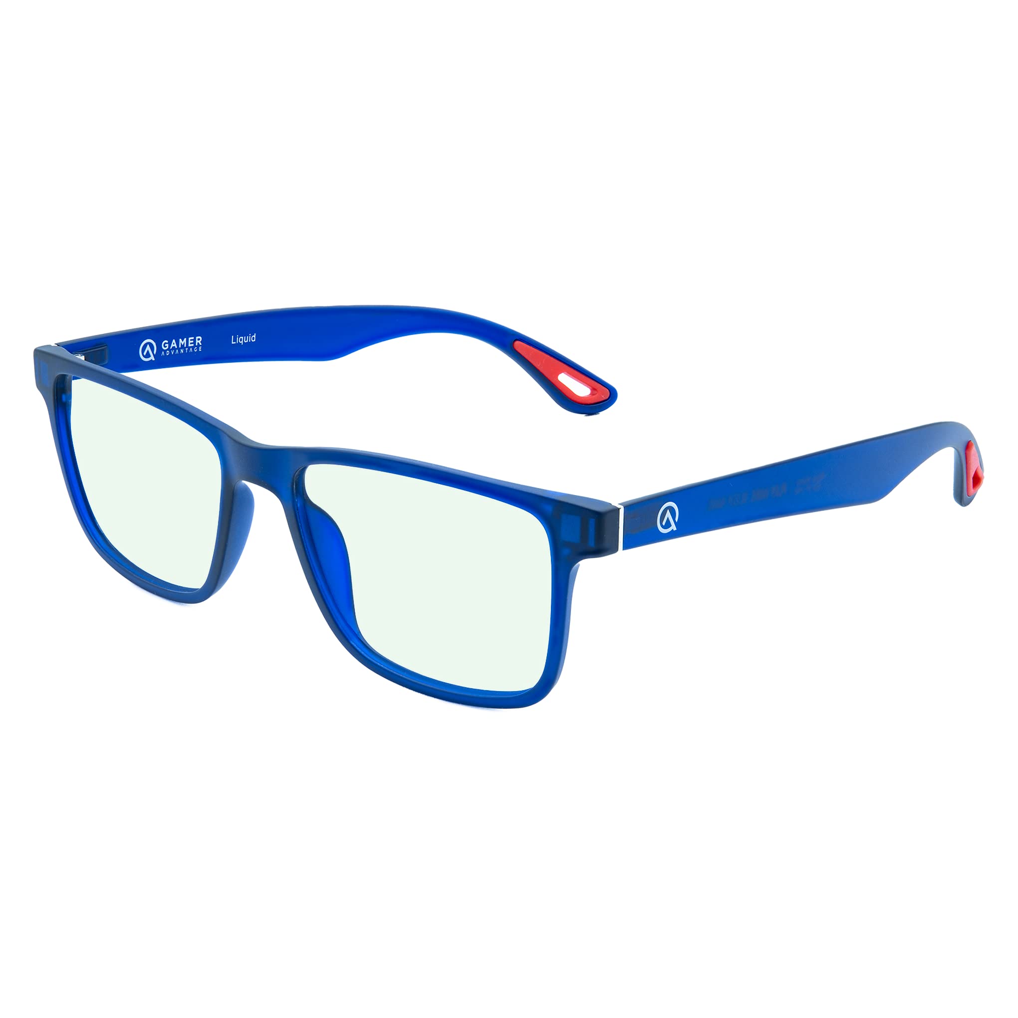 Gamer Advantage Gafas de luz azul, ligeras, elegantes gafas para juegos con tecnología de lente de bloqueo de luz azul, (Inferno)