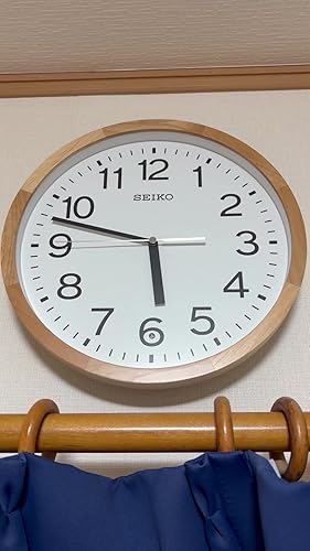 Amazon.co.jp: セイコークロック 掛け時計 ナチュラル 電波 アナログ