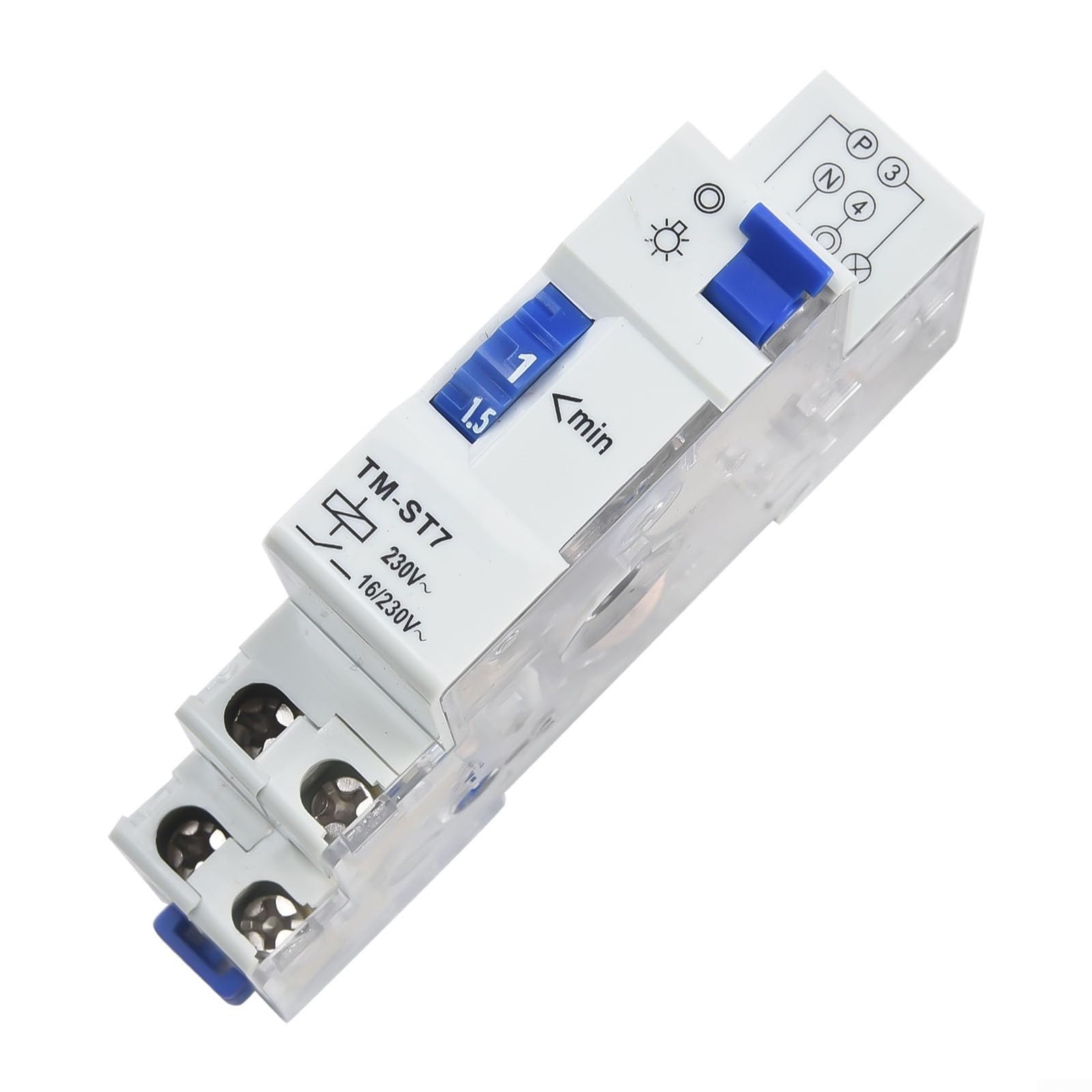 TM-ST7 - Timer per luci da scala 230 V, 1-7 minuti, da 1 a 7 minuti