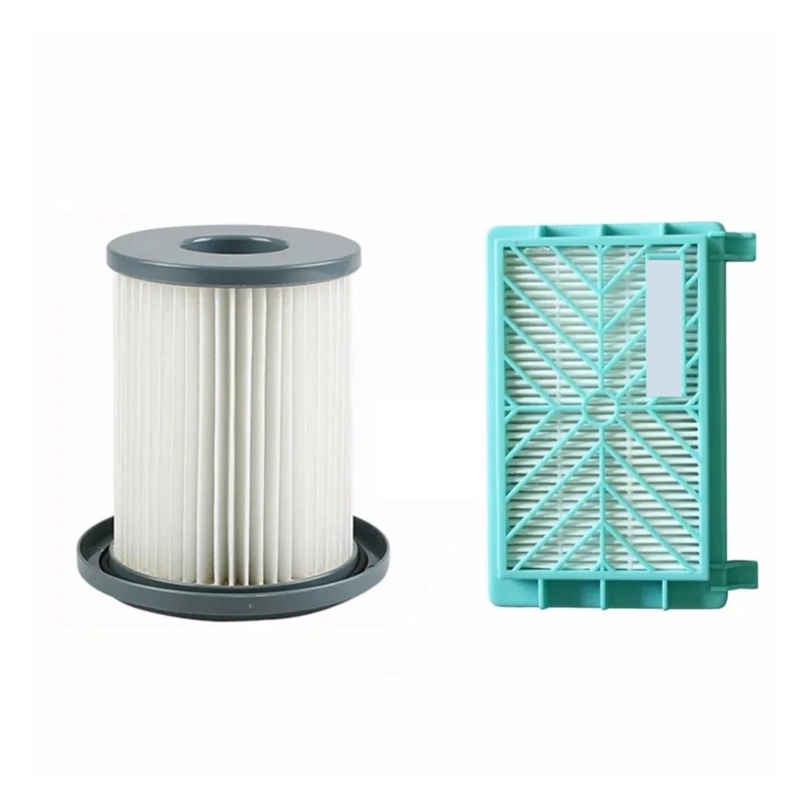EEZII 2 Pcs/Set Vacuum Cleaner Filter Element + Air Filter,compatible For Philips， FC8720 FC8724 FC8732 FC8734 FC8736 FC8738 FC8740 FC8748(5)