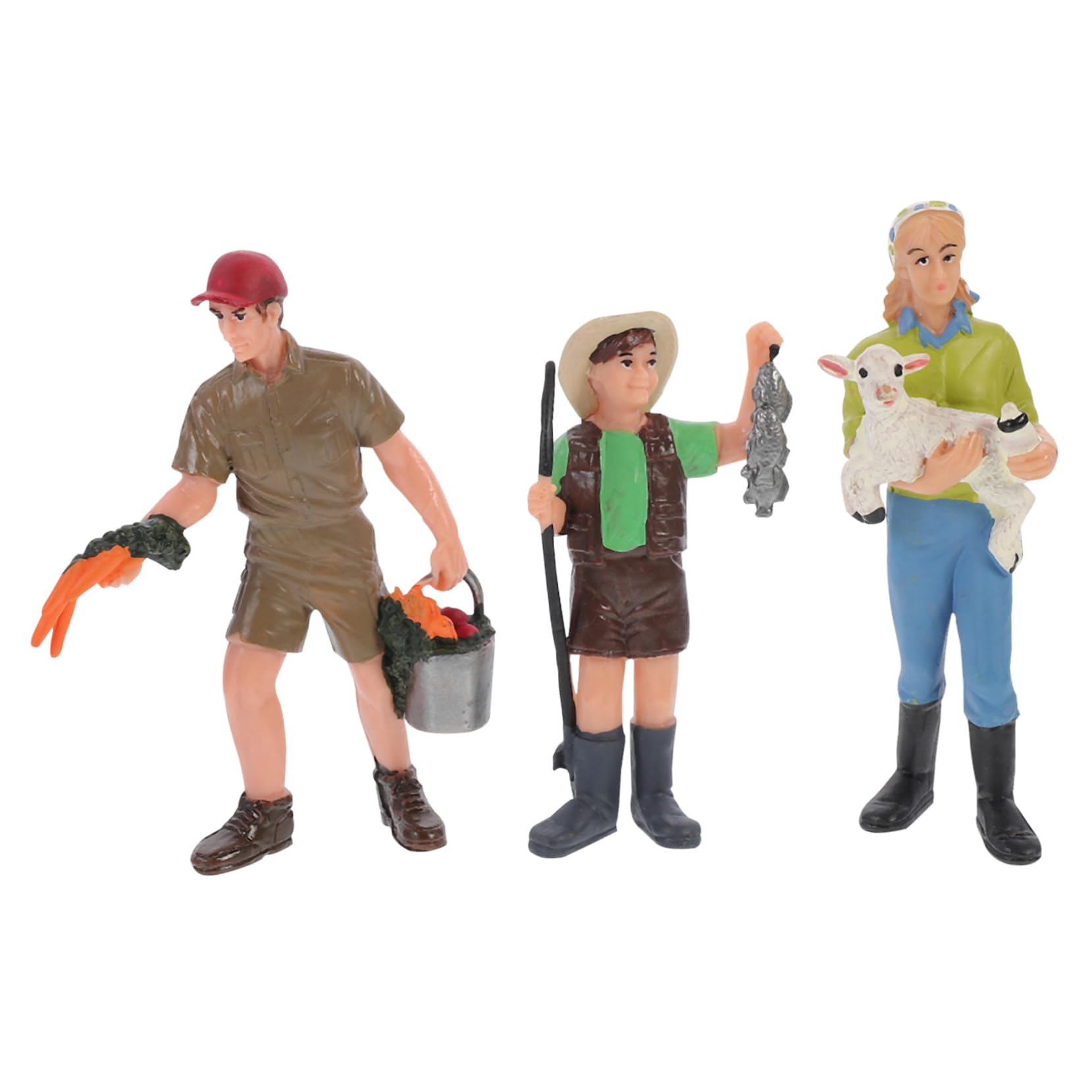 ERINGOGO 3pcs Mini People Model Figures Scenery DIY Accessory for Creative Layouts and Lightweight Design for Miniature Scenes for Train and Model Railroads