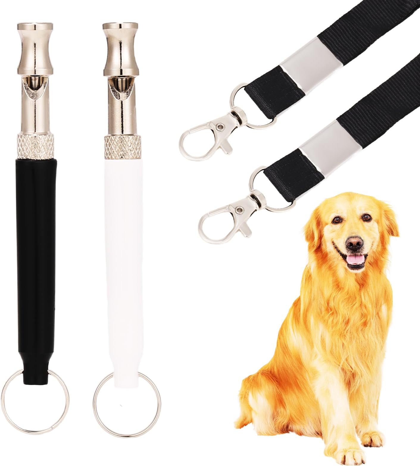 2er Pack Hundepfeife – Hochfrequenz, Lautlos Für Rückruf & Anti-Bellen-Training
