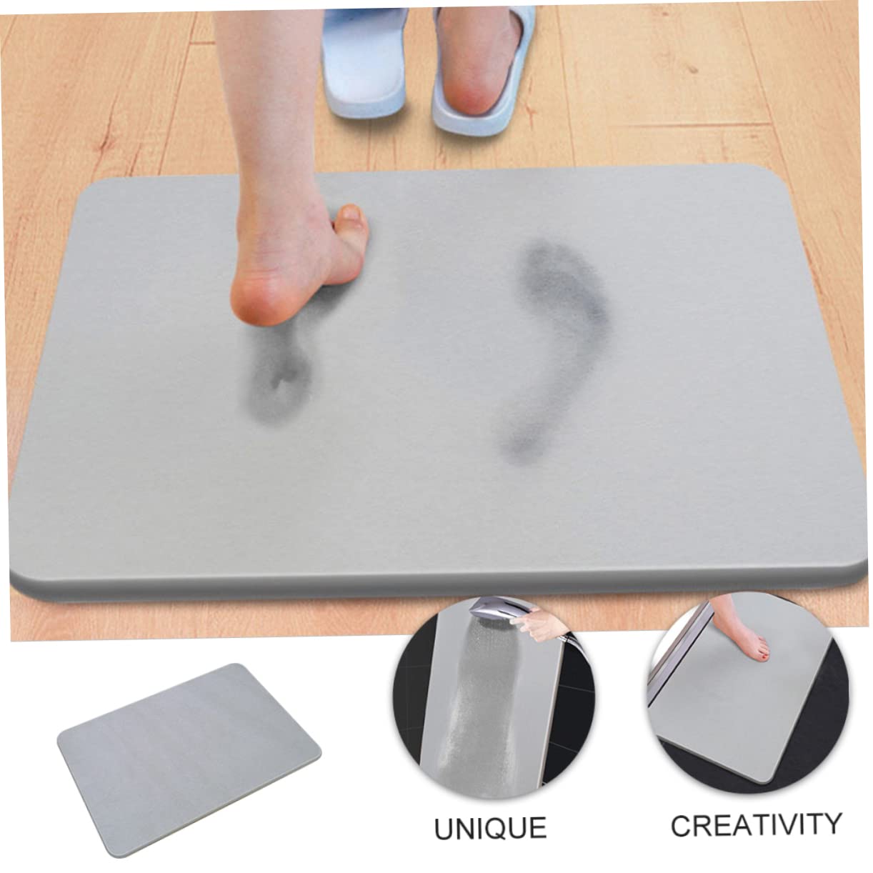 Tapis de Sol en Diatomite Absorbant Antidérapant pour Salle de Bain