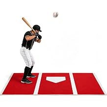 Baseball Batting Mat 6'x4' FT.Non-Slip Portable Batting Mat.Foldable Hitting Mat.Durable Baseball Training Mat & Softball Training Mat for Indoor Outdoor Training