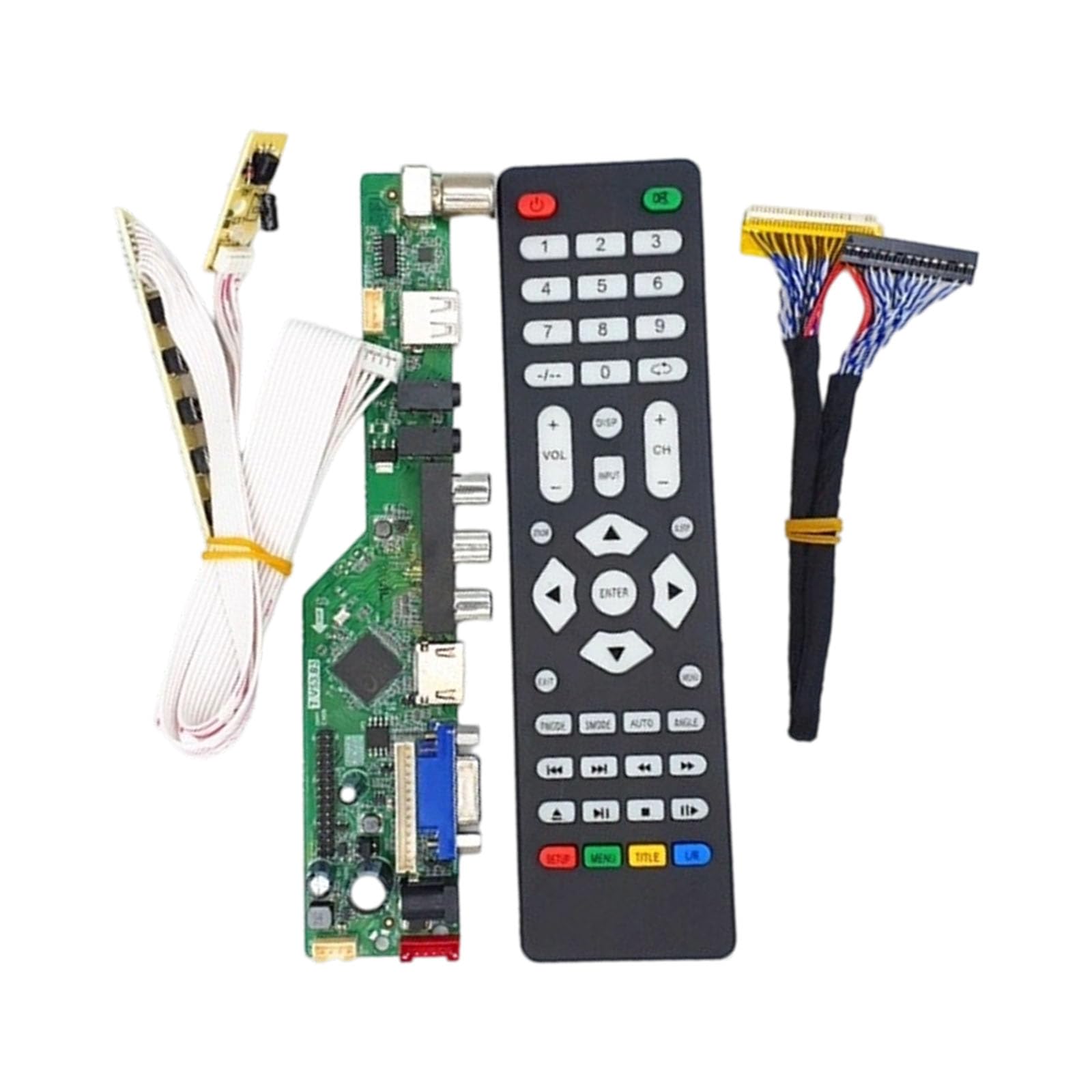 Kalttoy Durability LCD Televisions Control Keypad Remote Buttons Texture for Mainboard Repair and Easy Replacement Motherboard Component