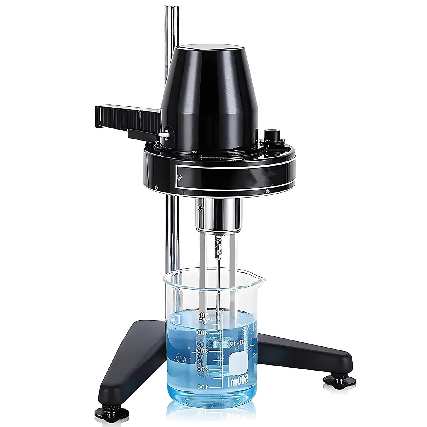 AiODiO Portable Rotary Viscosity Meter,Digital Rotary Viscometer,Measures 10-100,000 mPa·s, Adjustable Speed,Includes 4 Spindles for Paint and Oil Testing