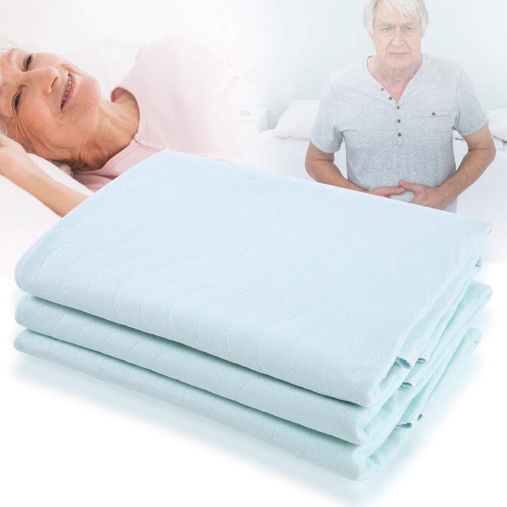 Schimer Alèse Réutilisable 3 Pièces, Imperméable et Lavable, pour Adultes et Enfants Handicapés, 80x90cm