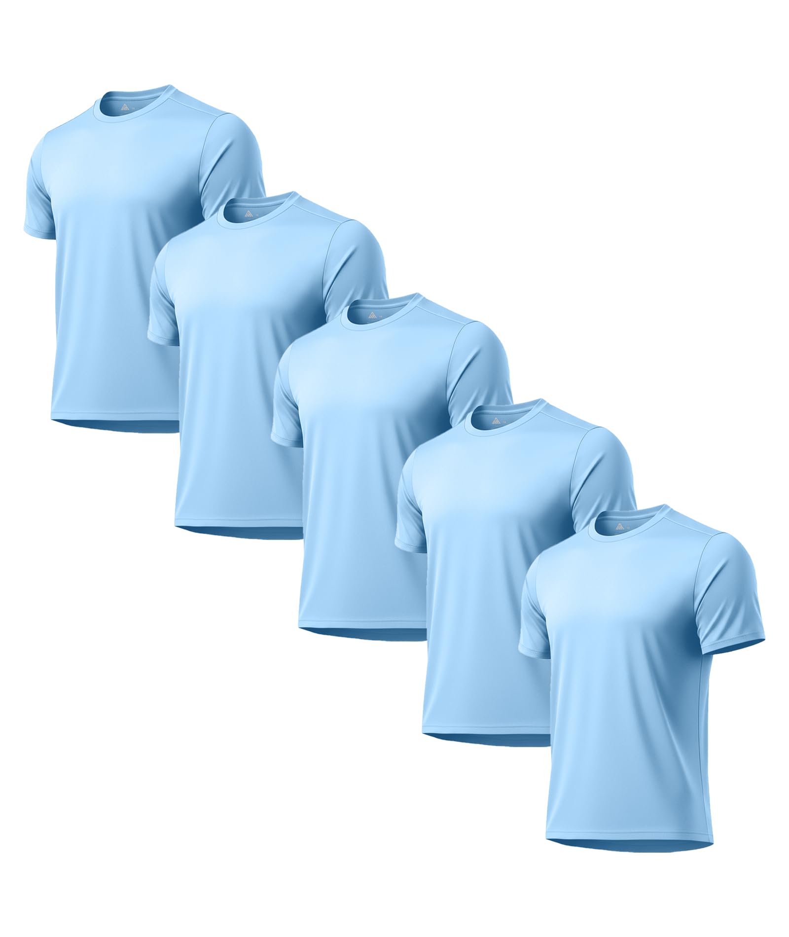 3 Pack Mens Swim Shirt Rash Guard Workout Shirts UPF 50+ Short Sleeve Fast Dry Sun Protection Lightweight Water Shirt
