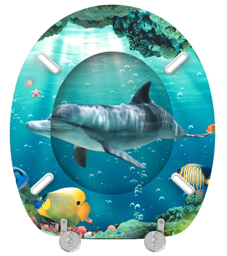 Sanilo Sedile WC, montaggio facile, copriwater con cerniere robuste Delfino