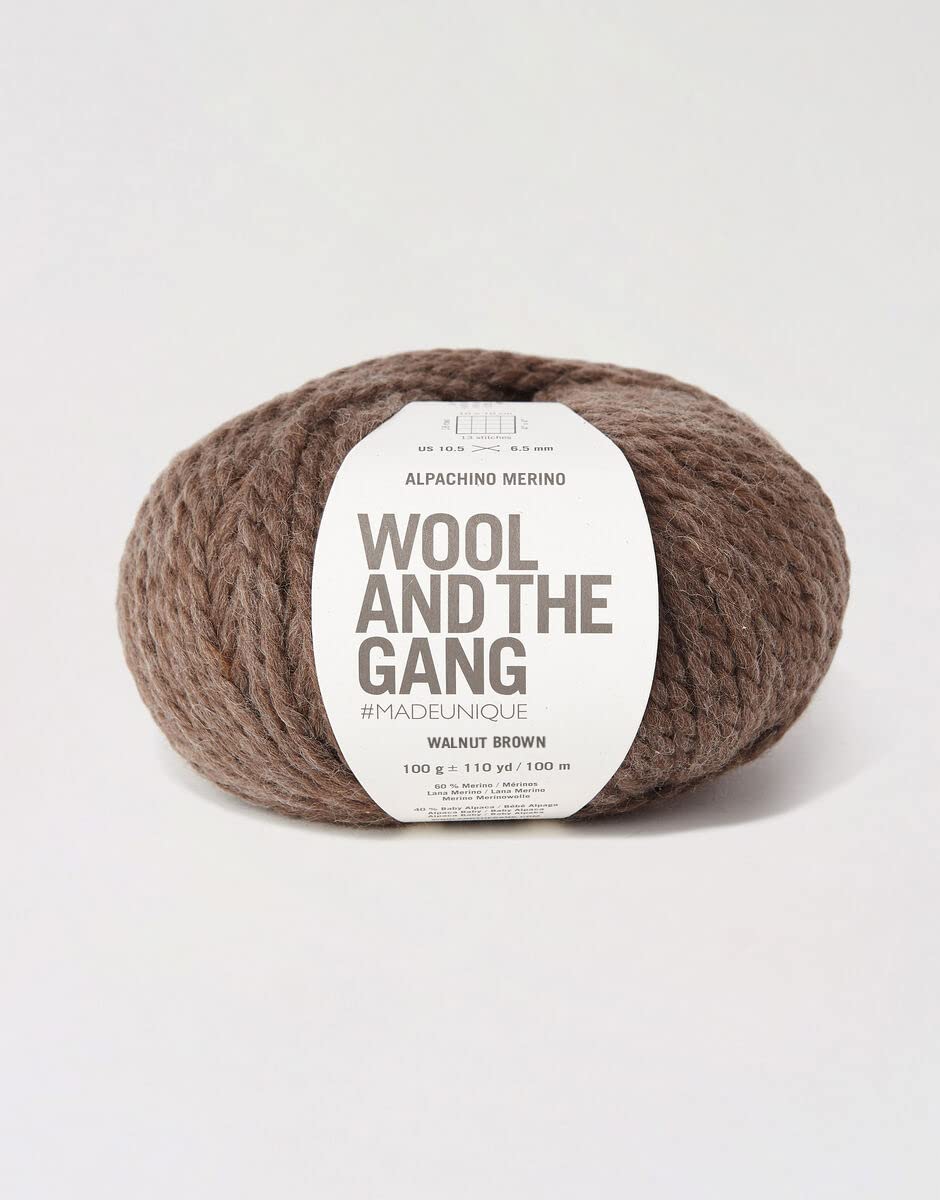 Wool and the Gang Alpachino Merino, Walnut Twist (285), 100g, Chunky