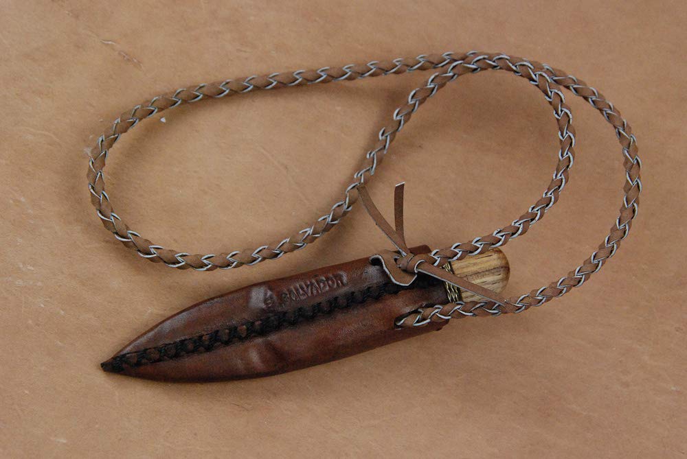 Condor 02CN036 Ötzi Knife Feststehendes Messer aus Kohlenstoffstahl und Holz in der Farbe Braun - 14 cm
