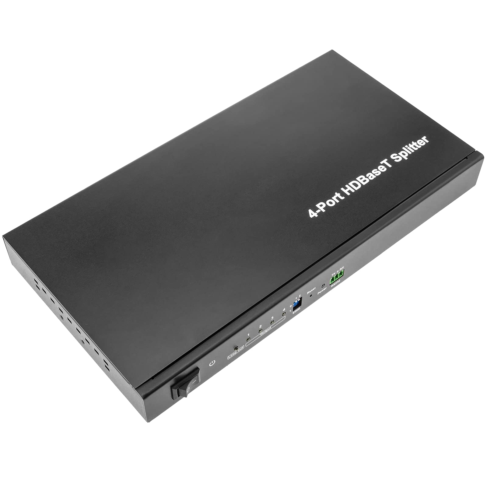 BeMatik - Extensor HDMI UltraHD 4K 2K FullHD 1080p Cat.5e Cat.6 Compatible con HDBaseT HDBT 100m - Transmisor 4 Puertos