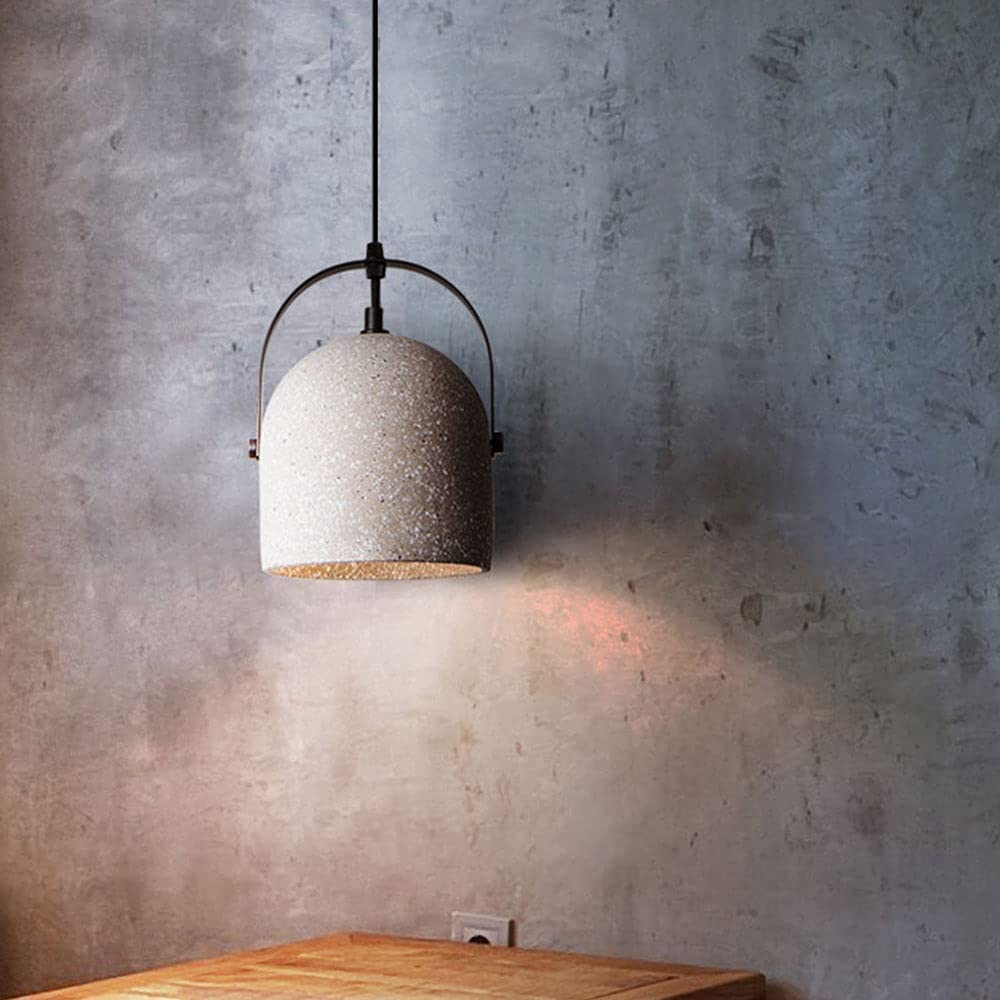 Lampe suspendu en béton rétro 120 cm ajustable pour salle à manger