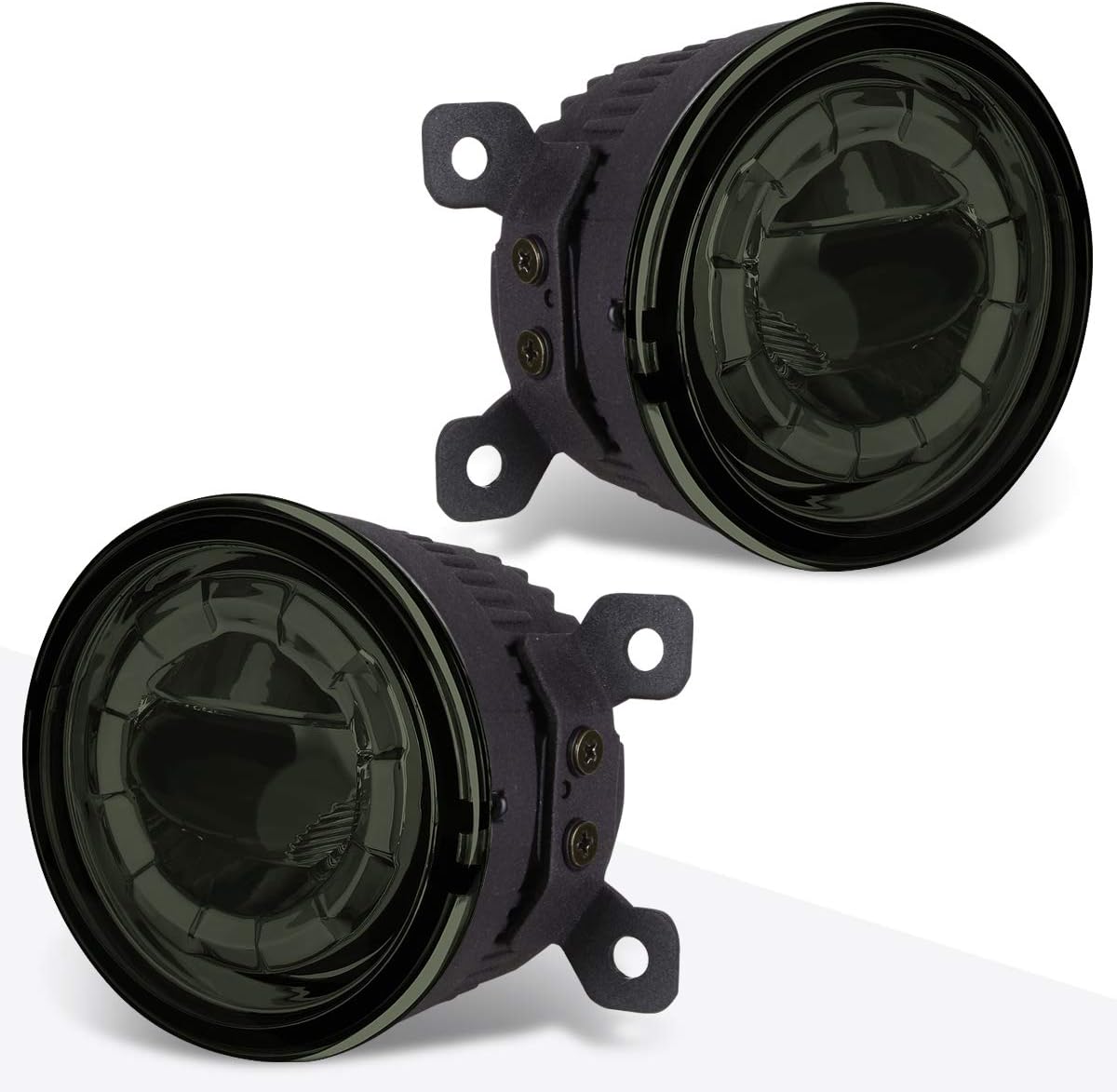 PM PERFORMOTOR Front Bumper 3.5" Round 5W LED Projector Fog Lights Lamps w/Mount Kit Compatible with Pathfinder 05-12