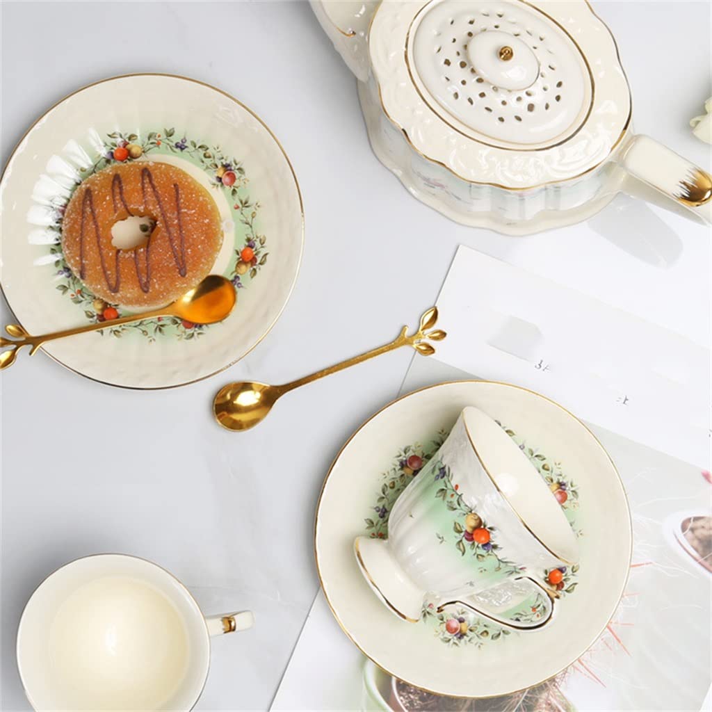 Vintage zestaw filiżanek do kawy ceramiczny talerz garnek angielska popołudniowa herbata zestaw (argentyński)