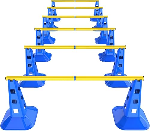 Miniatura 11 de 4 juegos de equipo de entrenamiento de agilidad para mascotas, aro ajustable para perro, salto para perro, postes de tejido y caja de pausa, con