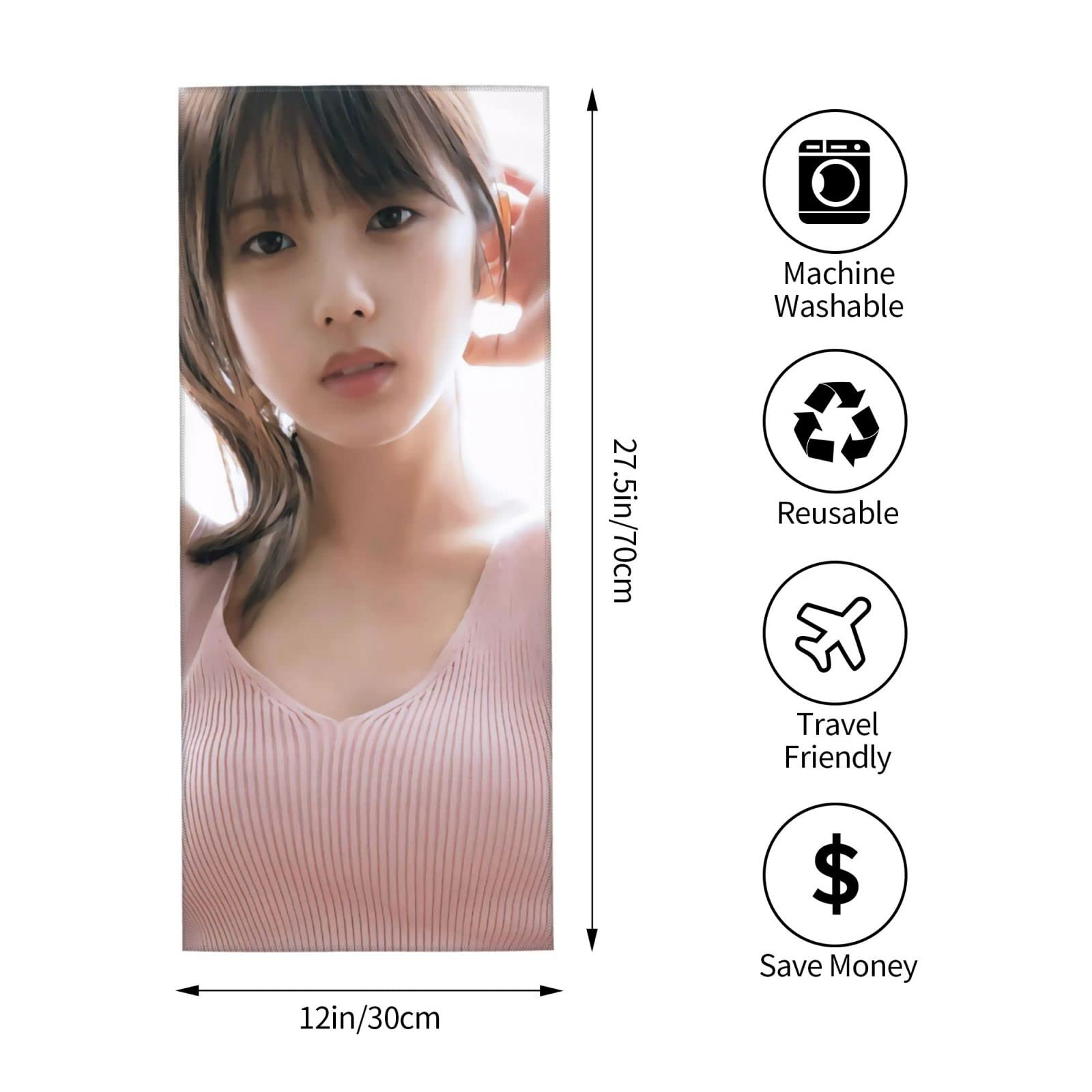 Amazon｜与田祐希 マイクロファイバー タオル ビーチタオル 業務用