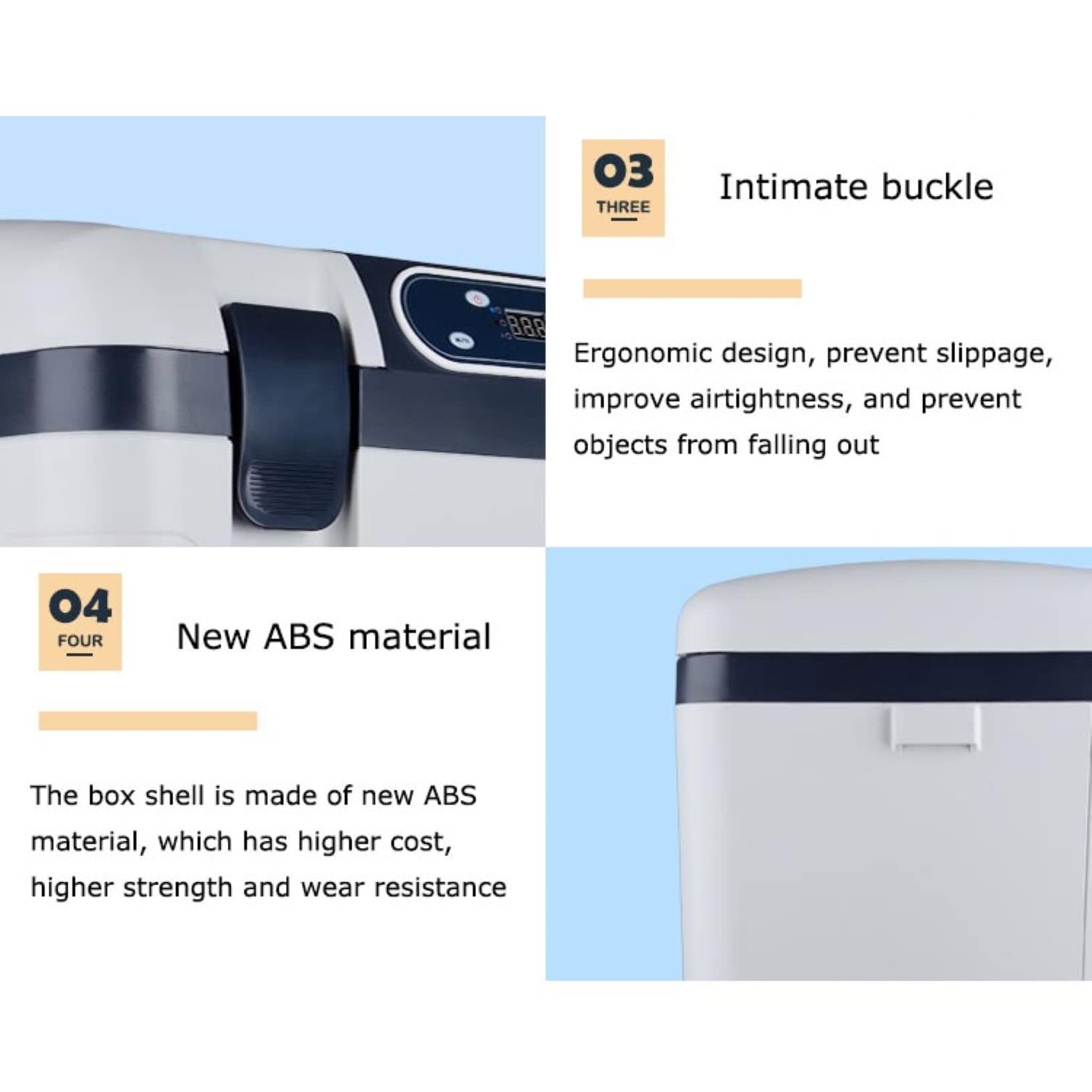 Compresor portátil pequeño refrigerador de coche 12 V/24 V/220 V mini enfriador eléctrico para conducir, viajes, pesca, al aire libre y uso doméstico (tamaño: 19 L)
