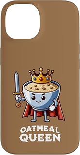 iPhone 14 Oatmeal Queen Funny Breakfast Food Case