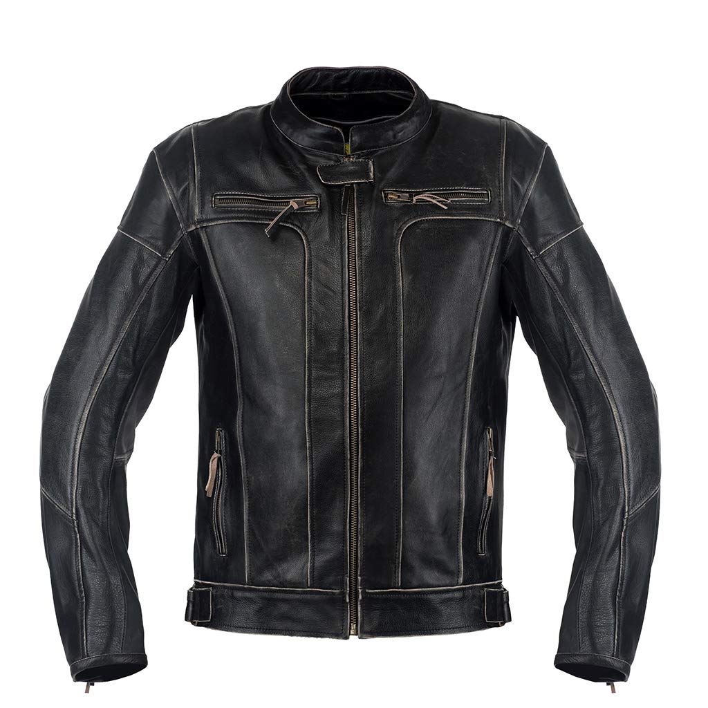 ADVENTURE RETRO MOTORCYCLE LEATHER JACKET