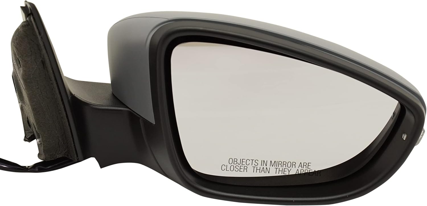 Kool Vue Passenger Side Power Heated Mirror for Volkswagen Jetta 2012-2018 With Signal Light Paintable