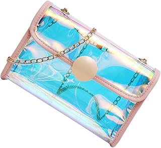 2 Pçs Bolsas De Ombro Bolsas De Couro Crossbody Para Mulheres Rosa Bolsas De Ombro Cruzadas Para Mulheres Bolsas De Ombro Femininas Bolsas Transparentes Para Mulheres Bolsa