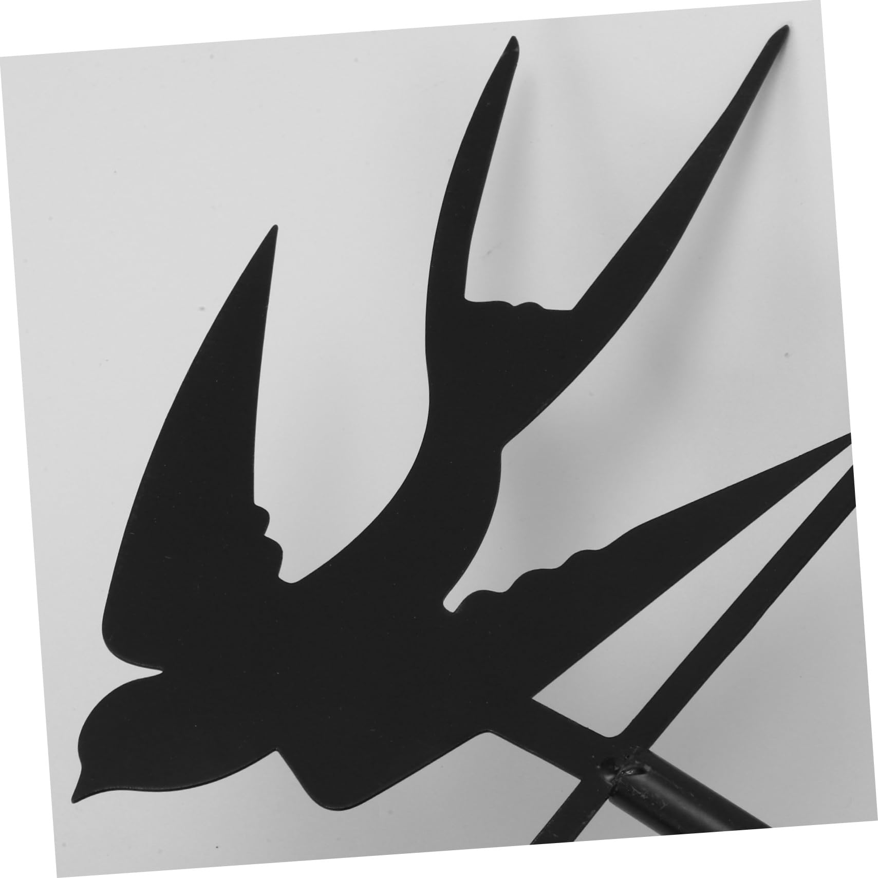 Toddmomy Veleta de Ave de Hierro Forjado Veleta Viento y Señal de Dirección para Decoración de Jardín Exterior Decorativa de Metal para Techo