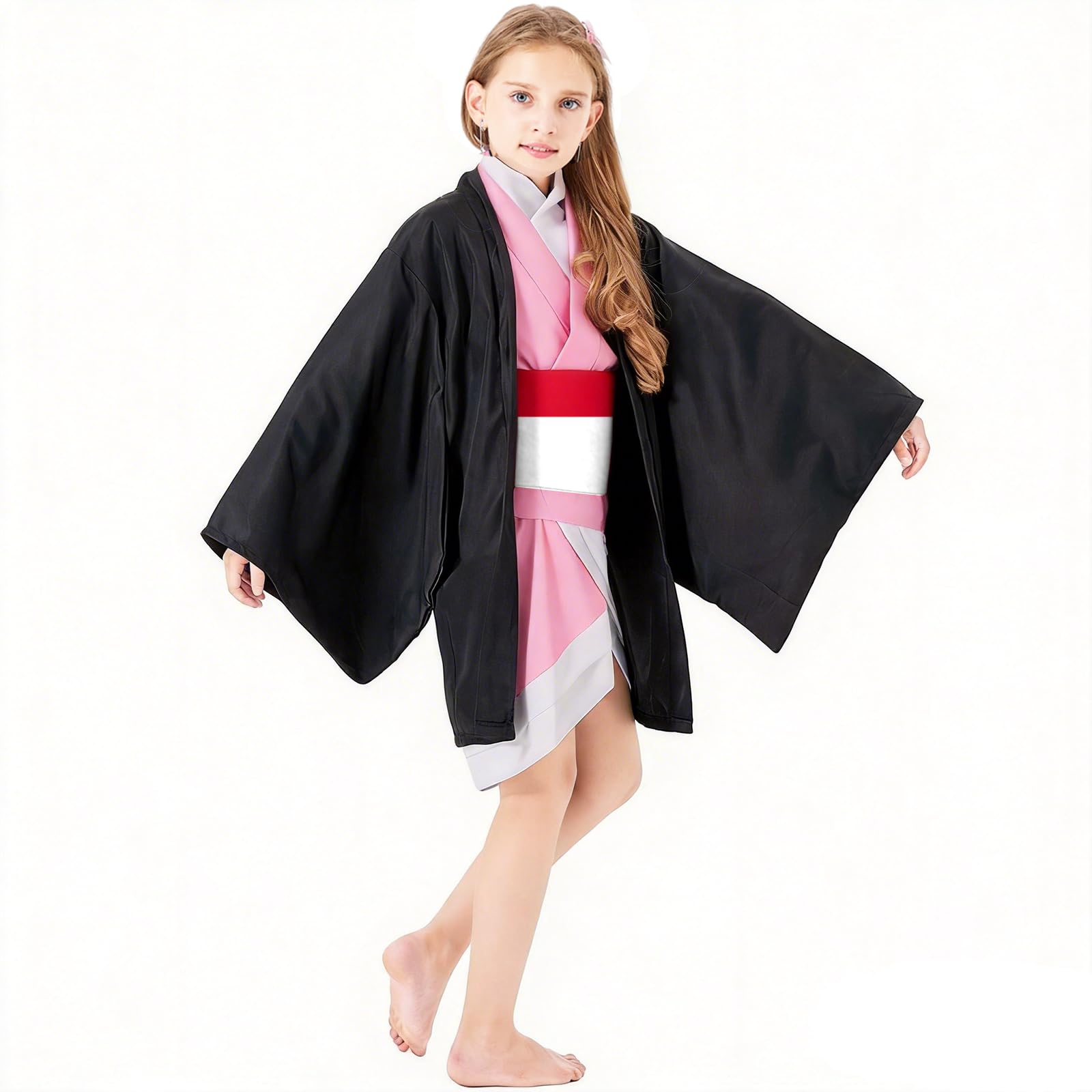 Anime Cosplay Costume Bambina Vestito con Parrucca per Carnevale Halloween 9 pezzi Cosplay Donna Costumi Vestiti