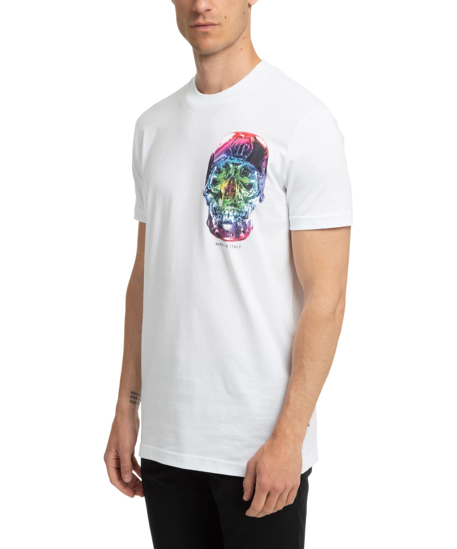 Philipp Plein Men t-Shirt White - Multicolored