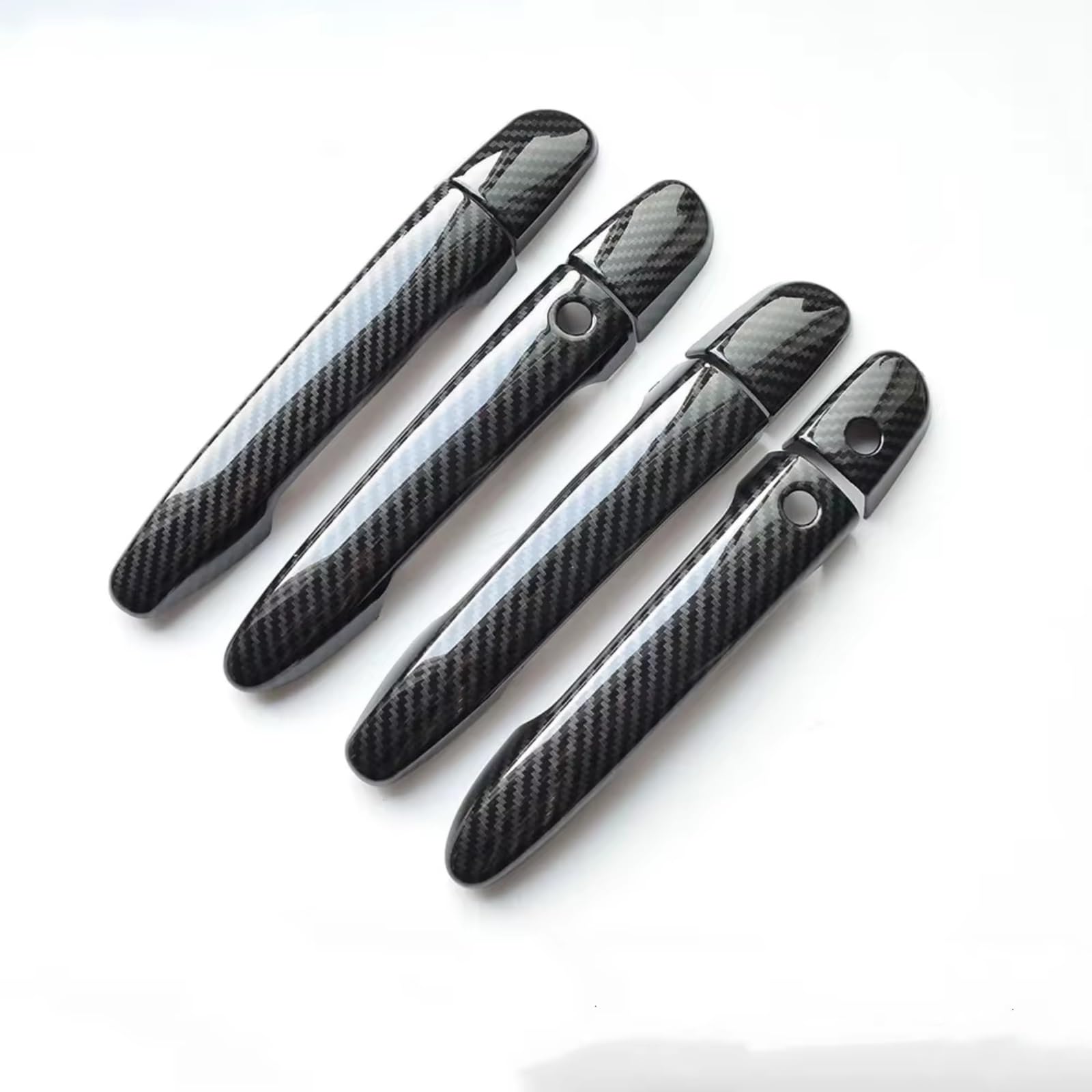 Iukmr Carbon 2 Buttons For Mazda Cx-3 2015-2020 Styling Accessories Carbon Fiber Chrome Car Door Handle Cover Decor Trim Car Outer Door Handle(Carbon 2 Buttons)