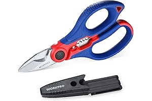 WORKPRO Electrician's Scissors: Professional Tool for Precise Cutting and Wire Stripping