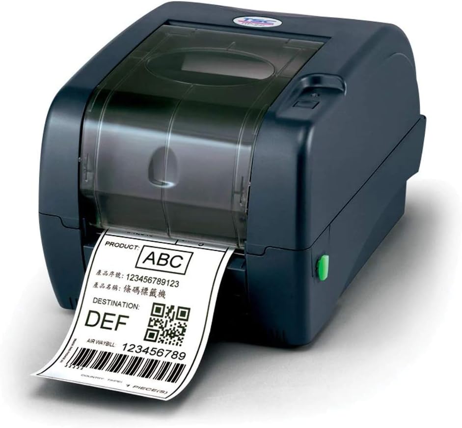 99-125A013-00LF Series TTP-247 Desktop Thermal Transfer Bar Code Printer, 203 dpi Resolution, 7 IPS, 8 MB DRAM, 4 MB Flash, USB/Serial/Parallel Port, Black
