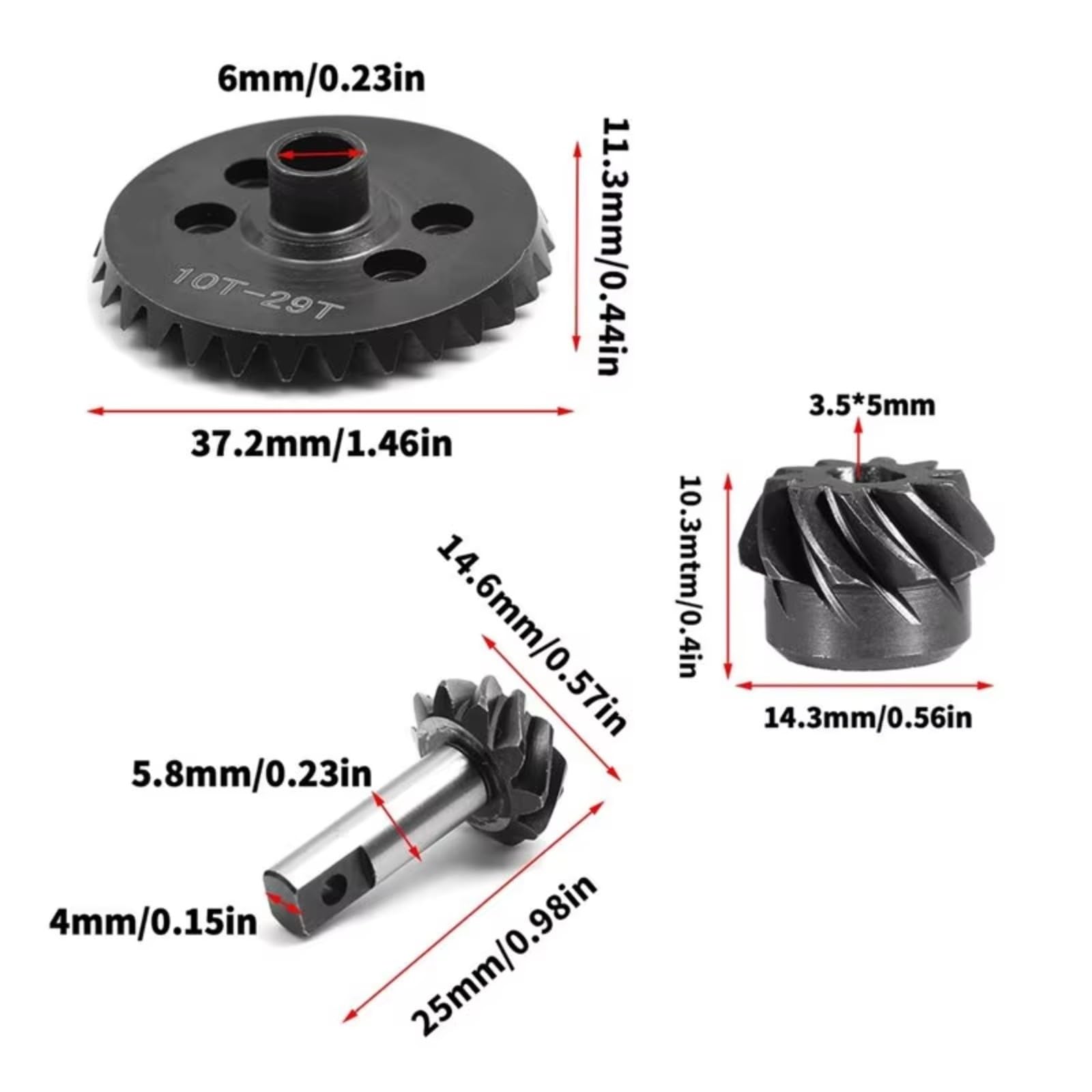 pour Traxxas pour Slash 1/10 RC Engrenages Hélicoïdaux Boîte Vitesses