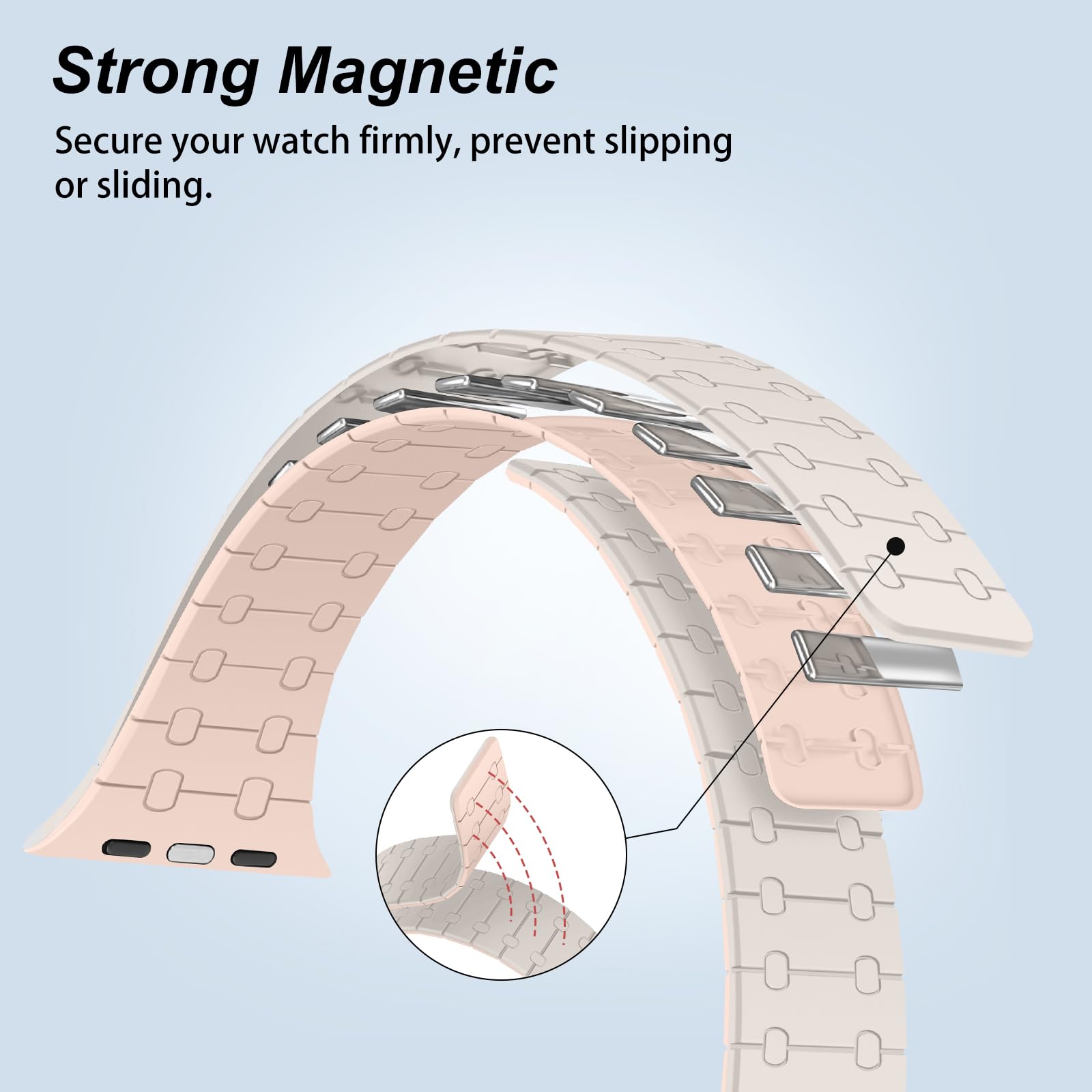 Amazon.com: Amizee Magnetic Bands Compatible with Apple Watch Band