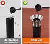 Embudo de dosificación para molino de café manual, base de acero inoxidable 304 que mantiene el cuerpo estable, compatible con KINGrinder P2, TIMEMORE C3S Pro, Rsoilch | Compatible con KINGrinder P2, TIMEMORE C3S Pro, Rsoilch 3