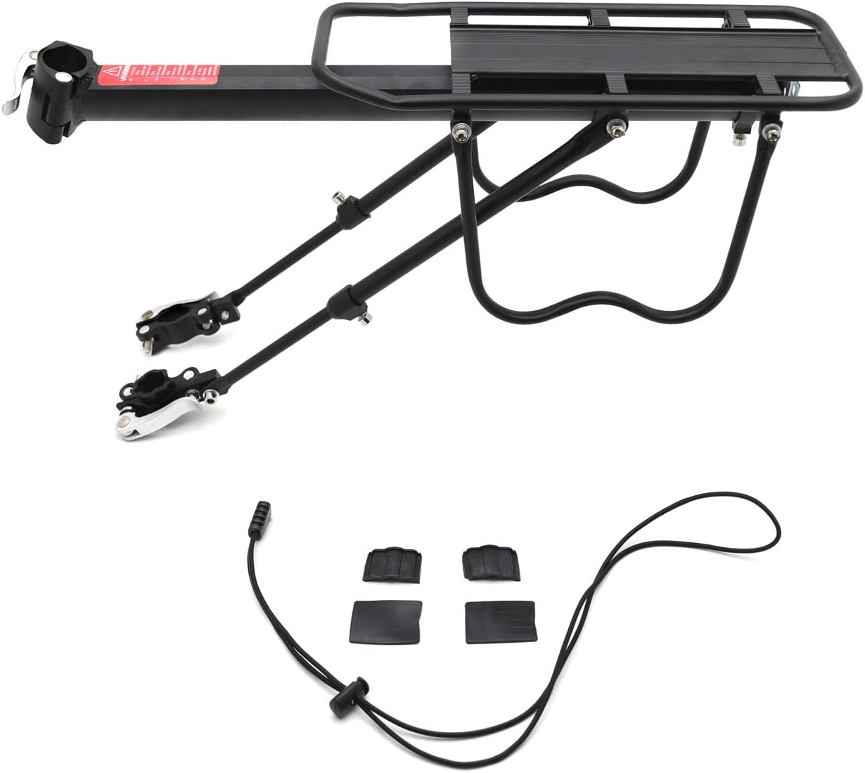 XKMT- Bicycle Carrier Rear Rack Fender Luggage Rack Seat 2.0 Quick Release Metal Pannier [P/N: ET-BIKE-RACK002-BK]