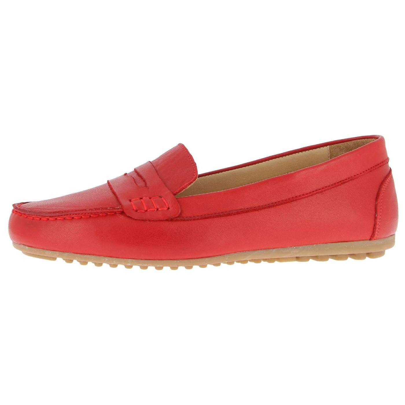 Andrea Conti Women's Damen Mokassin Moccasin, Chili, 7.5 UK
