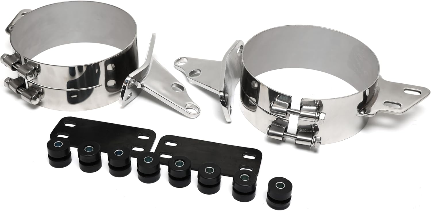 Exhaust Mount Bracket Stainless Steel,7 inch,8 inch (7 inch KIT)
