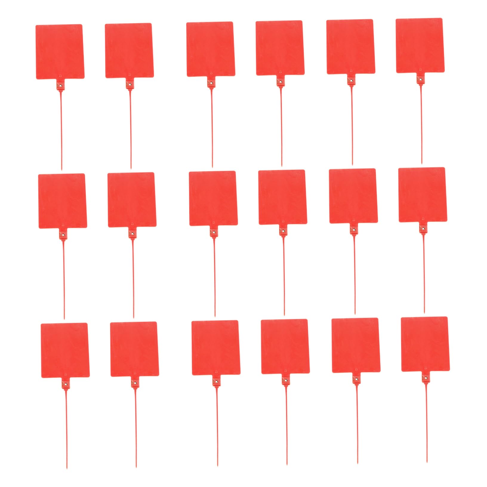 Fascette per Cavi Etichetta Rosse 100 Pezzi in Plastica | Formato Compatto e Portatile, Facile da Bloccare, per Logistica Espressa e Abiti, Uso in Centri Commerciali e Uffici