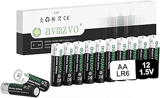 baterie AA 12 sztuk, Mignon LR6 AA 1,5 V, długotrwała moc, wydajne, alkaliczne, może być używane do zabawek, budzików i innych urządzeń elektronicznych【10 lat 】