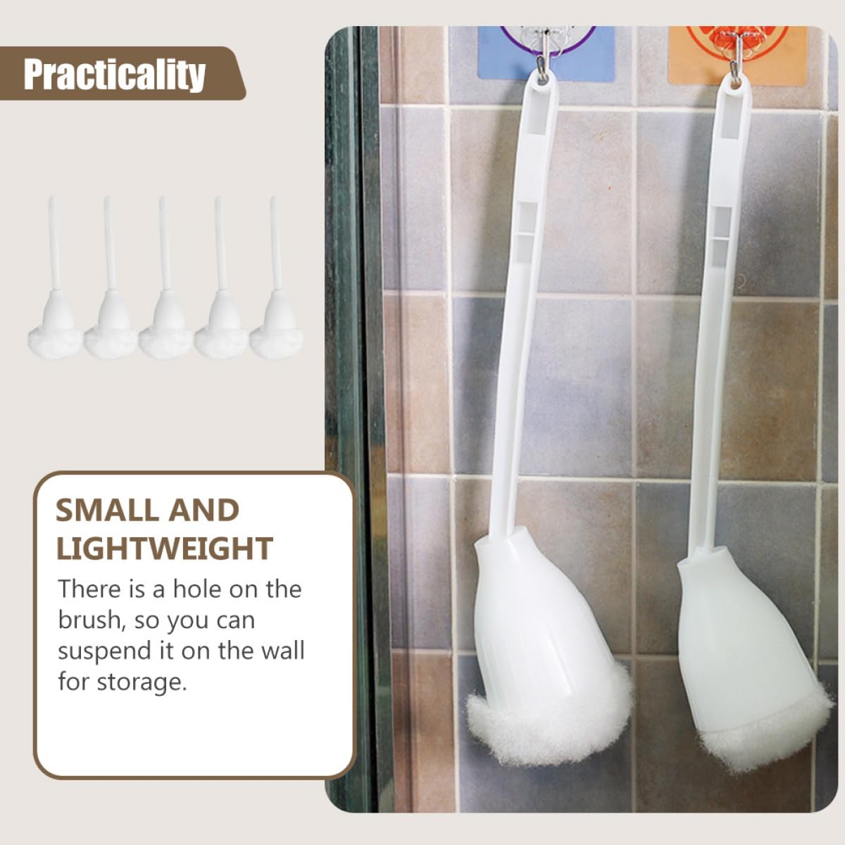 Luxshiny 5 Piezas Cepillo de Baño Herramientas Limpieza Fregador Cepillo de Baño y Bañera Limpiadores Domésticos