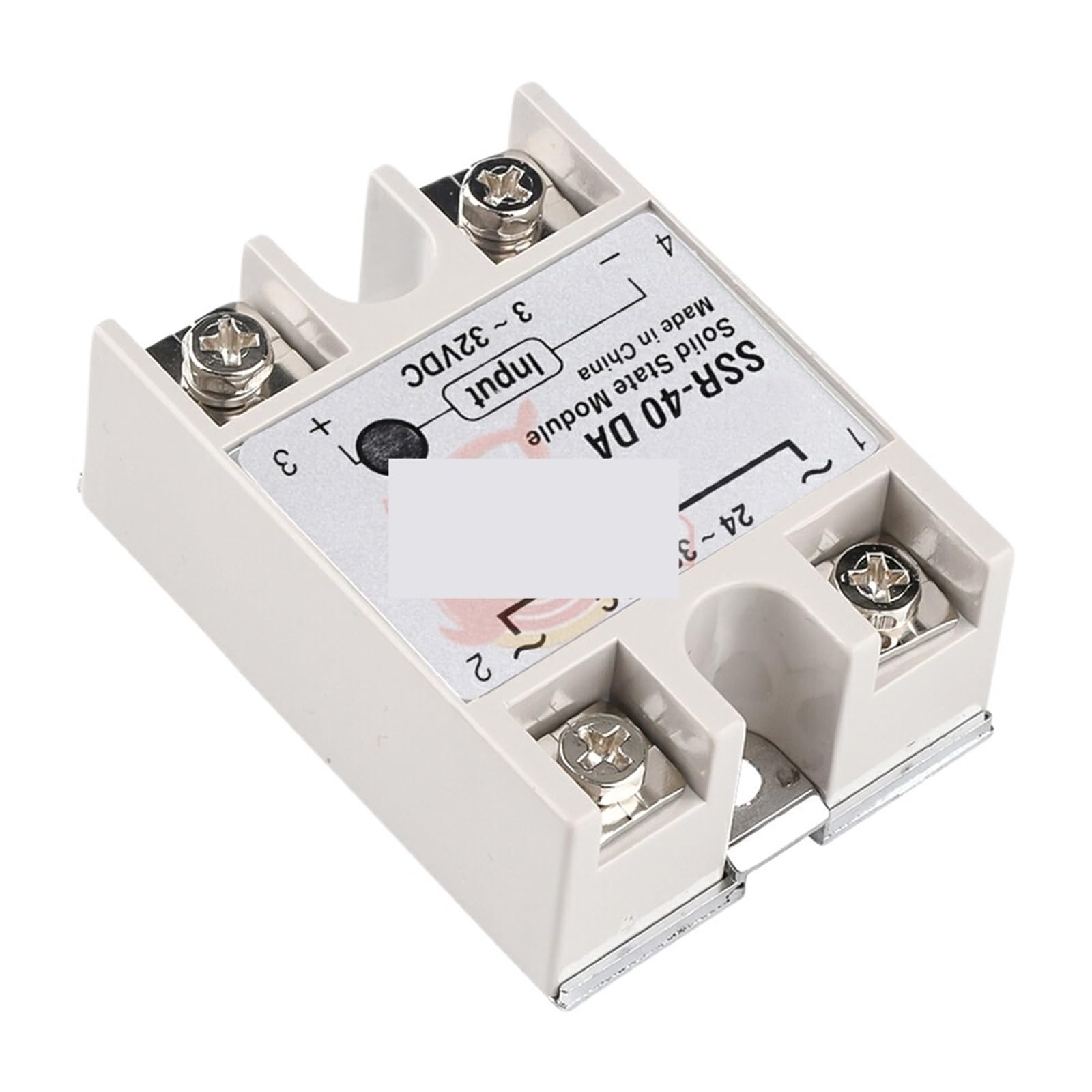 Modulo relè a stato solido SSR-40DA da 12 V, 24 V, 40 A, 3-32 V CC a 24-380 V CA, alimentatore for relè SSR for controllo della temperatura PID
