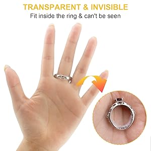 Coppia Anello Regolabile In Silicone Trasparente - Stringi Anello Allentato Per Uomo E Donna - Foto 12