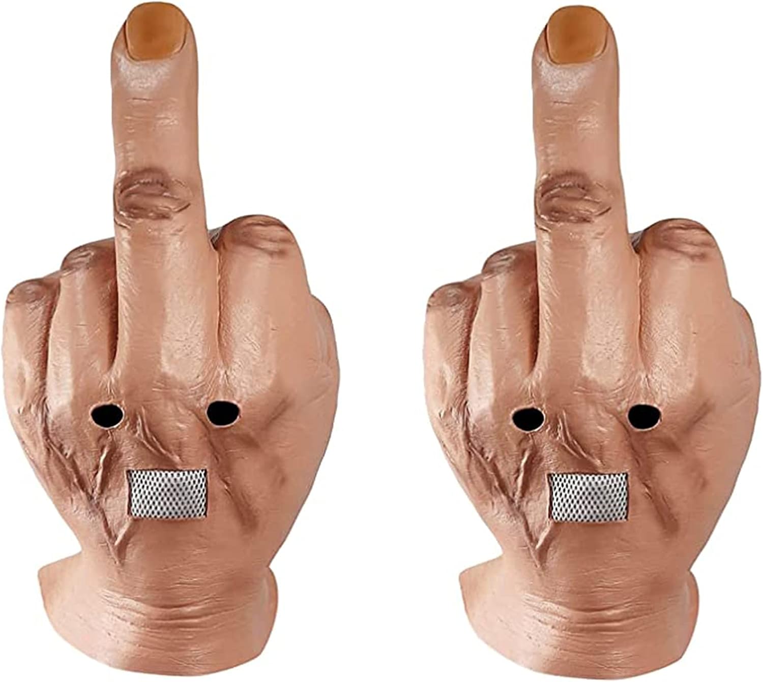 Middle Finger Halloween Mask, Latex Spoof Middle Finger Mask, Creepy Fingers Mask Halloween Mask, Spoof Mask