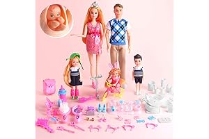 UCanaan Family Dolls Set: Nurturing Playtime for Imaginative Kids