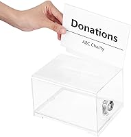 Vista 3 de Yaxa Basics Urna con cerradura de llave, transparente