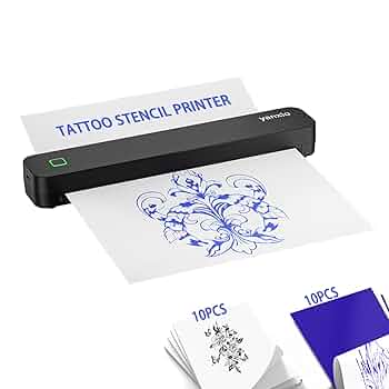 Amazon.com: yanxio Wireless Tattoo Transfer Machine, Tattoo
