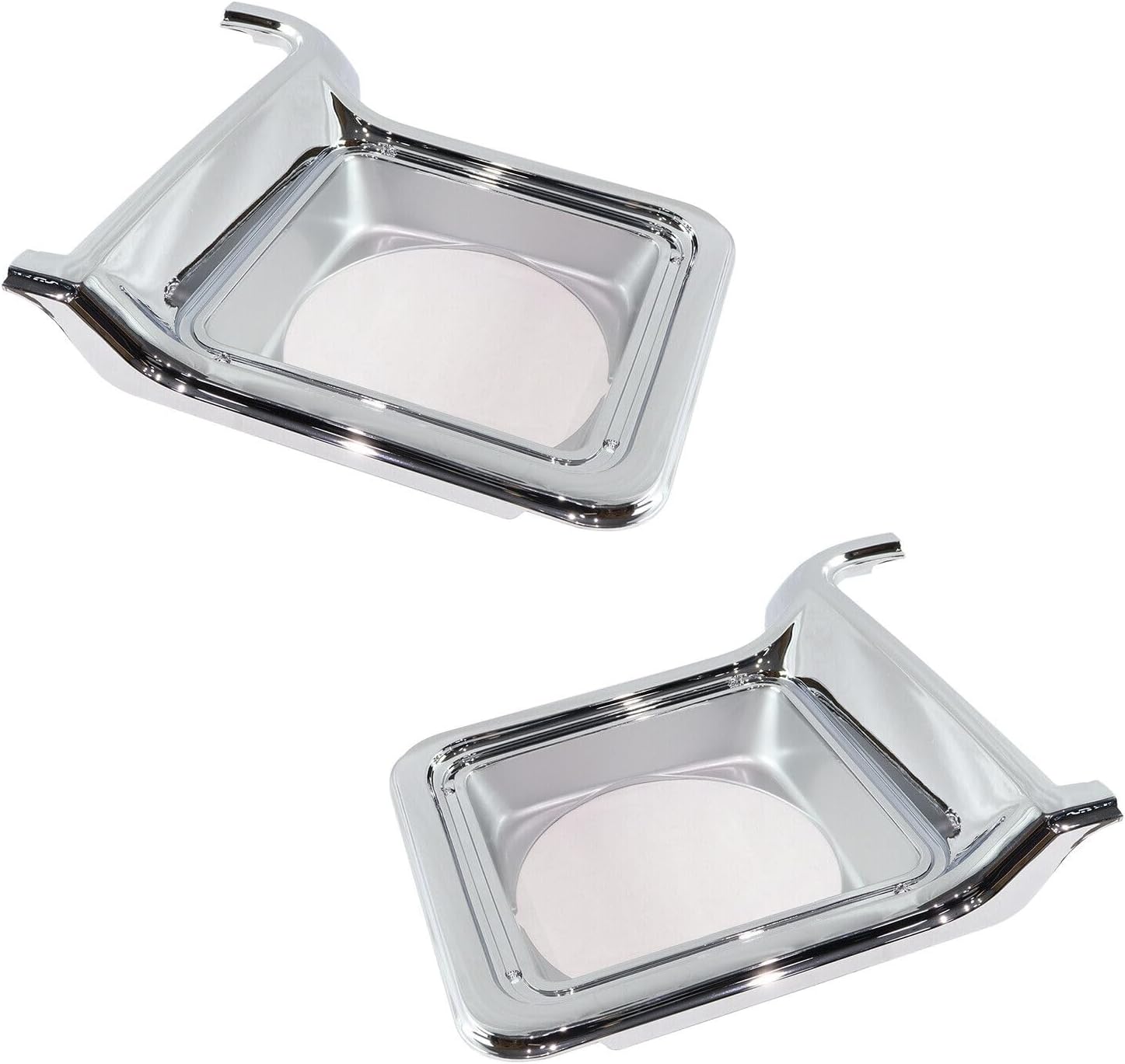 Headlight Door Trim Bezel Left & Driver Passenger Side Fits for Chevy Blazer Base 1973-1974, K10 C20 C30 Silverado 1975-1977, GMC C15 Heavy Half 1977-1978 376628, 376627, GM2513134, GM2512134